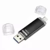 Hama Laeta Twin Memoria flash USB, USB 3.0, 128 GB, 40 MB/s, negra