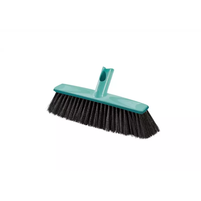 Escoba de cerdas suaves para interiores Leifheit 45032 – cerdas suaves para suelos delicados, mango ligero