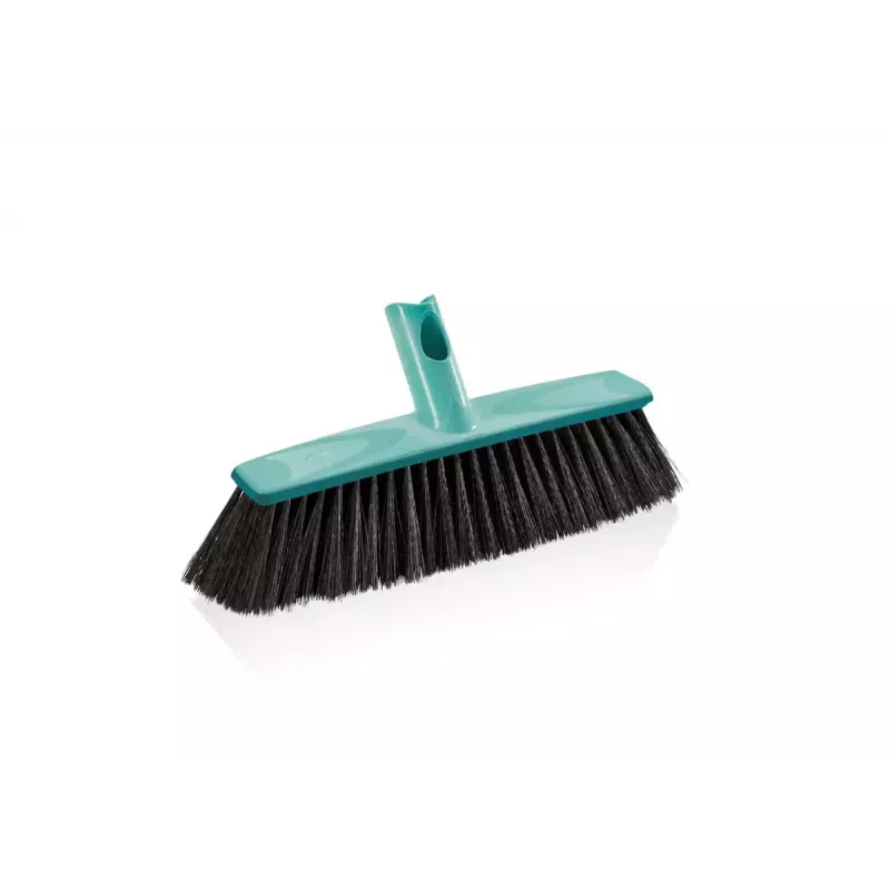 Escoba de cerdas suaves para interiores Leifheit 45032 – cerdas suaves para suelos delicados, mango ligero