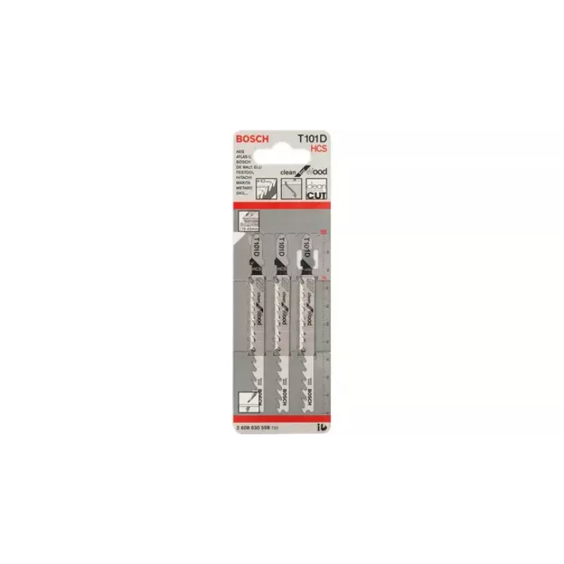 Hoja de sierra de calar Bosch T 101 D Clean para madera