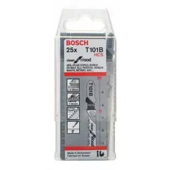 Bosch 2 608 633 622 hoja de sierra de calar/sierra sable/sierra múltiple hoja de sierra de calar acero al carbono (HCS) 25 uds.