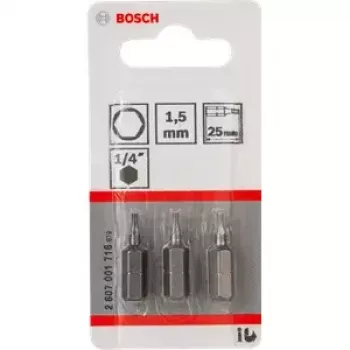 Bosch 2 607 001 716 puntas de destornillador 3 uds.