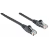 Cable de red Intellinet, Cat6, 20 m, Negro, CCA, U/UTP, PVC, RJ45, contactos dorados, snagless, con alivio de tensión, garantía de por vida