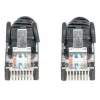 Cable de red Intellinet, Cat6, 20 m, Negro, CCA, U/UTP, PVC, RJ45, contactos dorados, snagless, con alivio de tensión, garantía de por vida