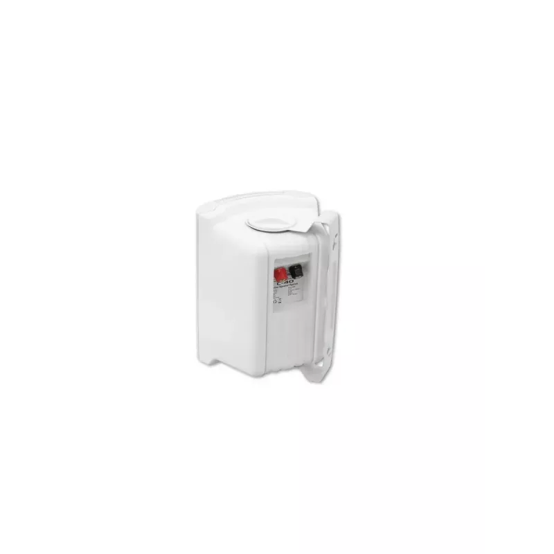Omnitronic C-40 altavoz de 2 vías, montable en pared, 50–20000 Hz, con cable, ABS, blanco