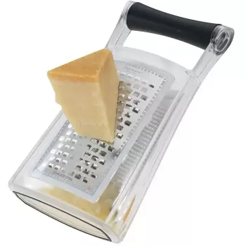 Rallador de caja Westmark Trio negro transparente plástico acero inoxidable
