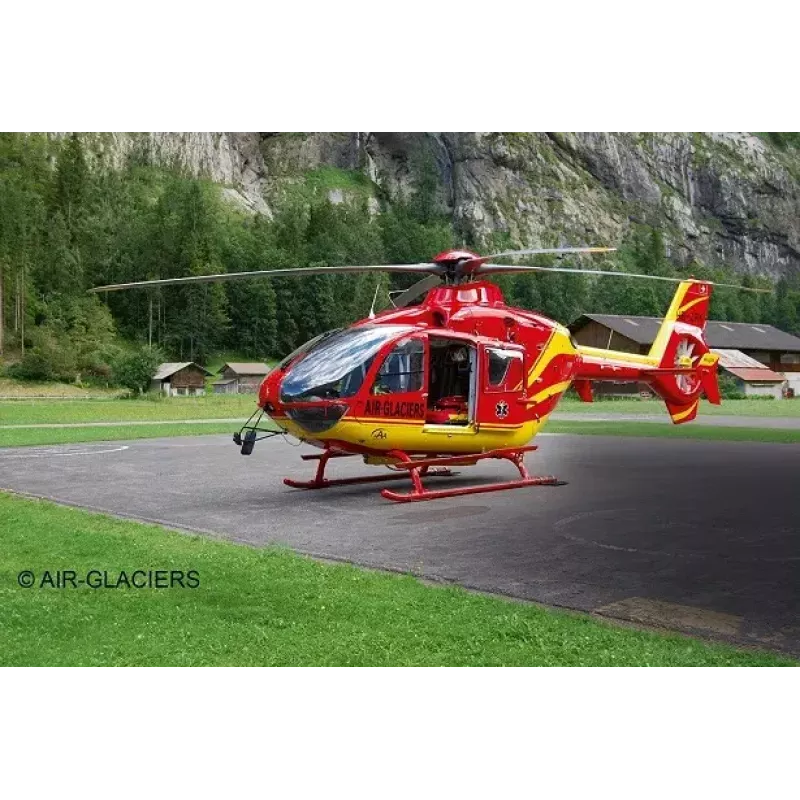 Revell 04986 Airbus Helicopters EC135 Air-Glaciers kit de montaje de aeronave de ala giratoria, 1:72, plástico