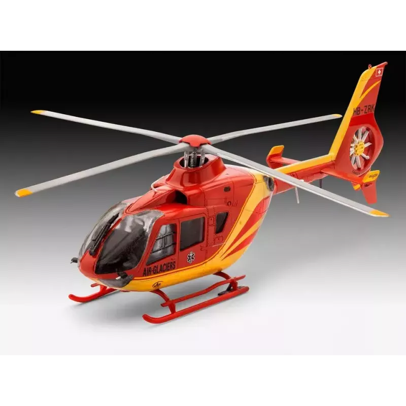 Revell 04986 Airbus Helicopters EC135 Air-Glaciers kit de montaje de aeronave de ala giratoria, 1:72, plástico