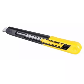 Cúter Stanley 0-10-150 negro amarillo hoja recambiable