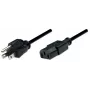 Cable de alimentación Manhattan, conector macho US de 2 polos (NEMA 5-15) a conector hembra C13 (conector de aparato), 1,8 m, negro, bolsa de plástico