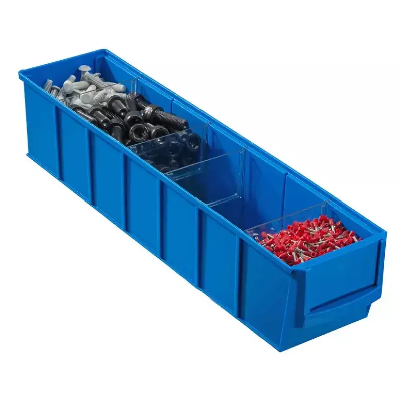 Caja para piezas pequeñas Allit 456540 polipropileno azul 91x400x81 mm