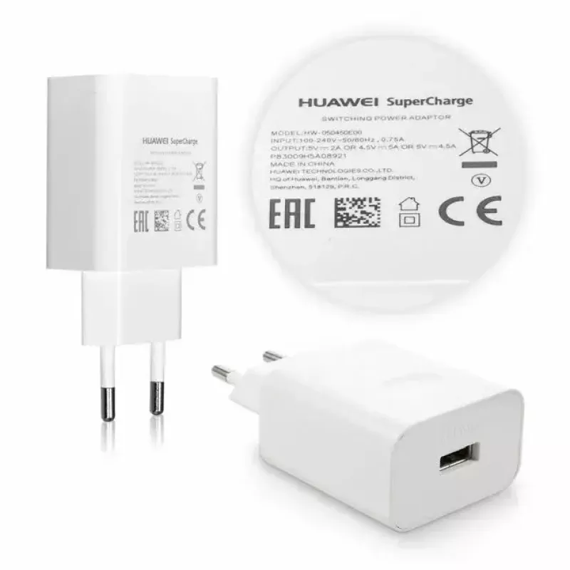 Cargador USB-C HUAWEI HW-050450E00 QuickCharge 5A blanco — fuente de alimentación USB-C