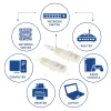 ACT Marfil 2 metros Cable de red U/UTP CAT6 con conectores macho RJ45