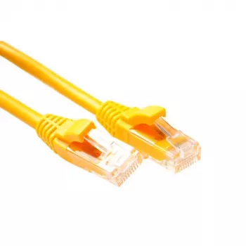 ACT amarillo 5 metros cable de red U/UTP CAT5E a nivel de componentes con conectores macho RJ45