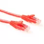 ACT rojo 3 metros cable de red U/UTP CAT6 a nivel de componentes con conectores macho RJ45