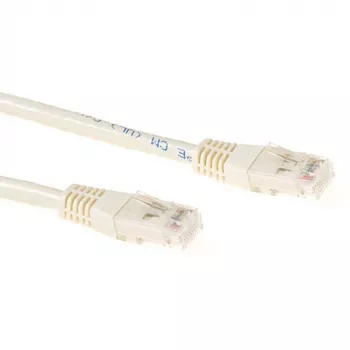ACT marfil 1 metro cable de red LSZH U/UTP CAT6A con conectores macho RJ45