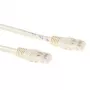 ACT IB1015 cable de conexión Cat6a U/UTP, RJ45, 15 m, marfil