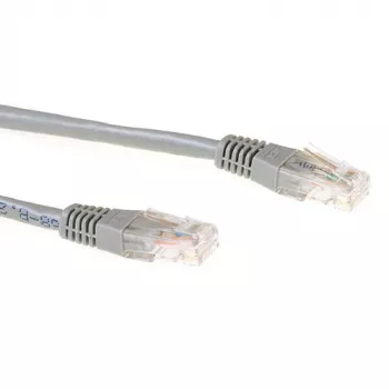 ACT Gris 0,25 metros LSZH U/UTP CAT6A cable de red con conectores macho RJ45