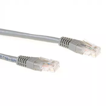ACT Gris 10 metros LSZH U/UTP CAT6A cable de red con conectores macho RJ45