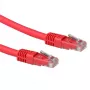 ACT Rojo 2 metros LSZH U/UTP CAT6A cable de red con conectores macho RJ45