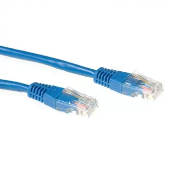 ACT Azul 1 metro LSZH U/UTP CAT6A cable de red con conectores macho RJ45