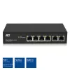 ACT switch de red de 6 puertos, 10/100 Mbit/s, 4x puertos PoE+ (30 W)