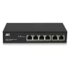 ACT switch de red de 6 puertos, 10/100 Mbit/s, 4x puertos PoE+ (30 W)