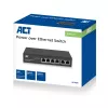 ACT switch de red de 6 puertos, 10/100 Mbit/s, 4x puertos PoE+ (30 W)