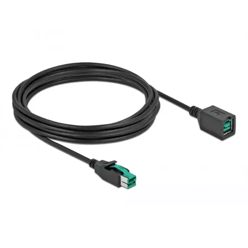 Cable alargador USB con alimentación DeLOCK 85983 12 V 4 m negro