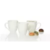 Ritzenhoff & Breker Gusto Jumbo taza de café, 0,6L, porcelana blanca, apta para lavavajillas, 110mm - pack de 6 (088762)