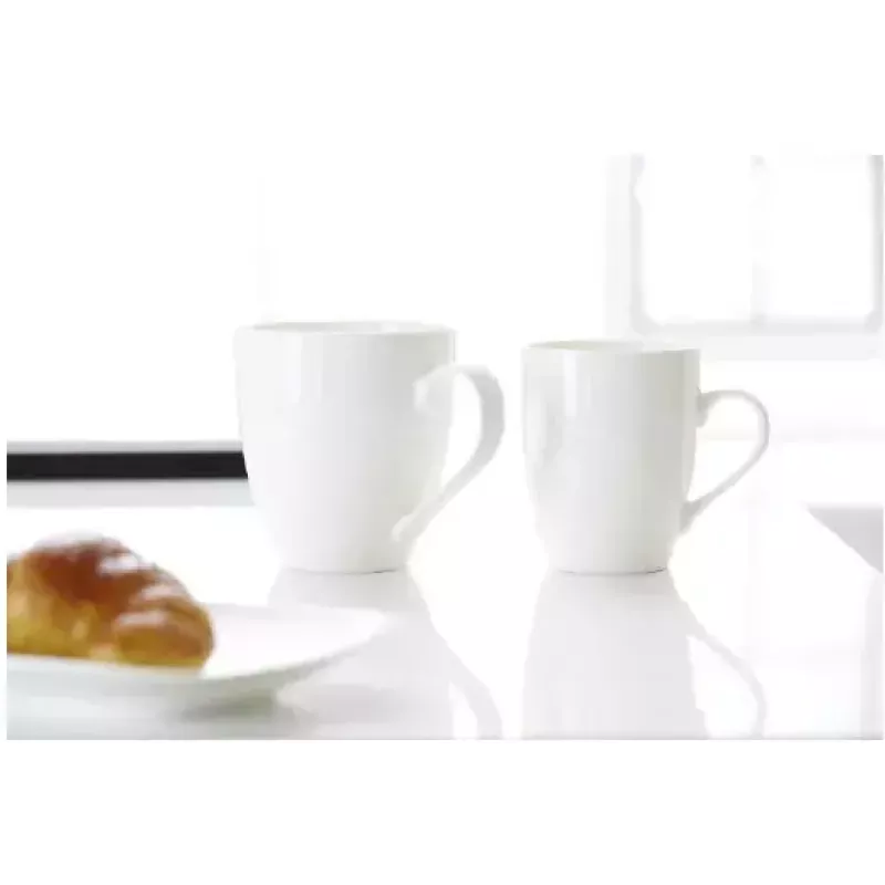 Ritzenhoff & Breker Gusto Jumbo taza de café, 0,6L, porcelana blanca, apta para lavavajillas, 110mm - pack de 6 (088762)