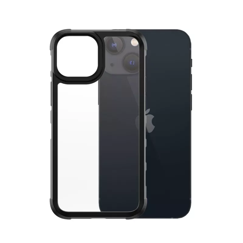Funda PanzerGlass SilverBullet ClearCase iPhone 13 Mini negra