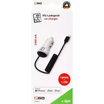 Cargador móvil 2GO 795631 coche mechero 12/24V 5V blanco
