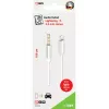 Cable de audio 2GO 797218 1 m 3,5 mm Lightning blanco