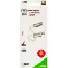 Cable de audio 2GO 797294 conector hembra jack 3,5 mm a conector macho Lightning 0,1 m blanco