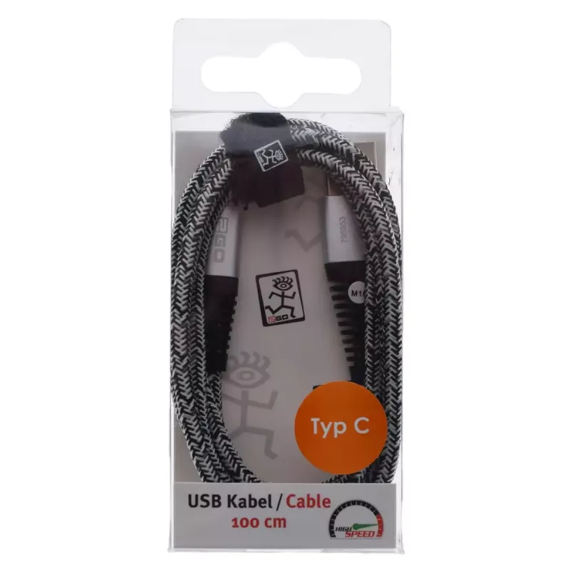 Cable USB 2GO 795953 USB 3.2 Gen 1 1 m USB B USB C plata