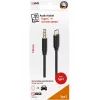 Cable de audio 2GO 797219 1 m 3,5 mm USB Type-C negro
