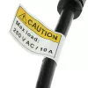 Cable de alimentación ACT C14 - tipo F conector hembra (corriente máx. 10A) negro 0,6 m