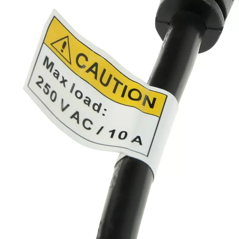 Cable de alimentación ACT C14 - tipo F conector hembra (corriente máx. 10A) negro 0,6 m