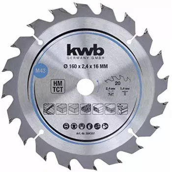 Disco de sierra circular KWB 584357 con plaquitas de carburo 1 ud.
