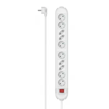 Hama 00223041 distribuidor de corriente 1,5 m 10 salidas AC interior blanco