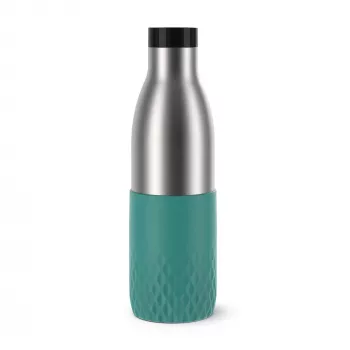 EMSA Bludrop Sleeve N31112 uso diario 700 ml acero inoxidable verde, acero inoxidable