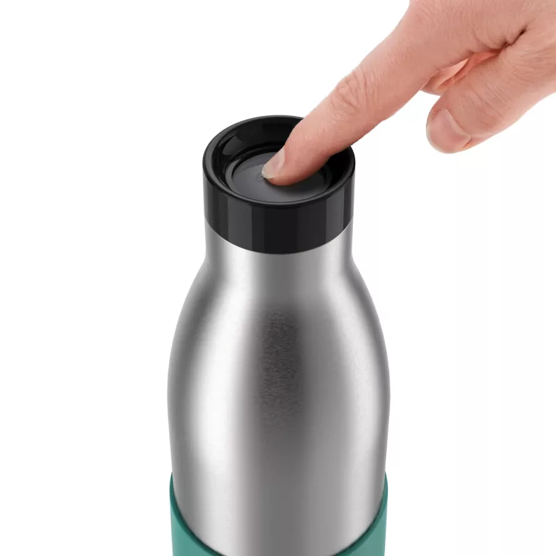 EMSA Bludrop Sleeve N31112 uso diario 700 ml acero inoxidable verde, acero inoxidable