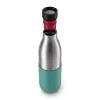 EMSA Bludrop Sleeve N31112 uso diario 700 ml acero inoxidable verde, acero inoxidable