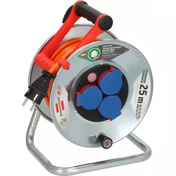 Brennenstuhl 1198740 Enrollacables, 25 m, naranja