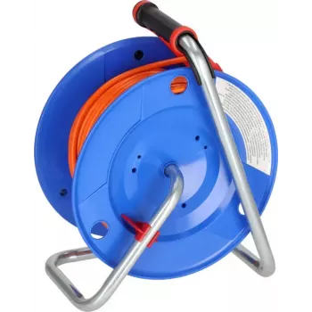 Brennenstuhl 1208750 Enrollacables, 40 m, naranja
