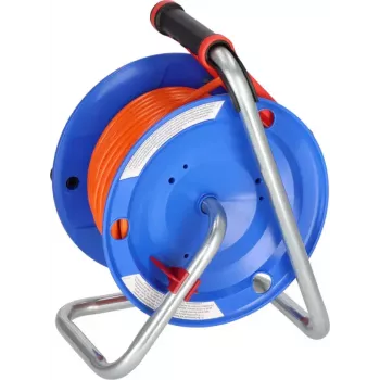 Brennenstuhl 1218740 Enrollacables, 25 m, naranja