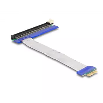 Tarjeta riser DeLOCK PCI Express x1 macho a ranura x16 con cable de 20 cm