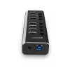 Hub USB 3.0 Lindy de 4 puertos con 3 conexiones Quick Charge 3.0