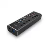 Hub USB 3.0 Lindy de 4 puertos con 3 conexiones Quick Charge 3.0